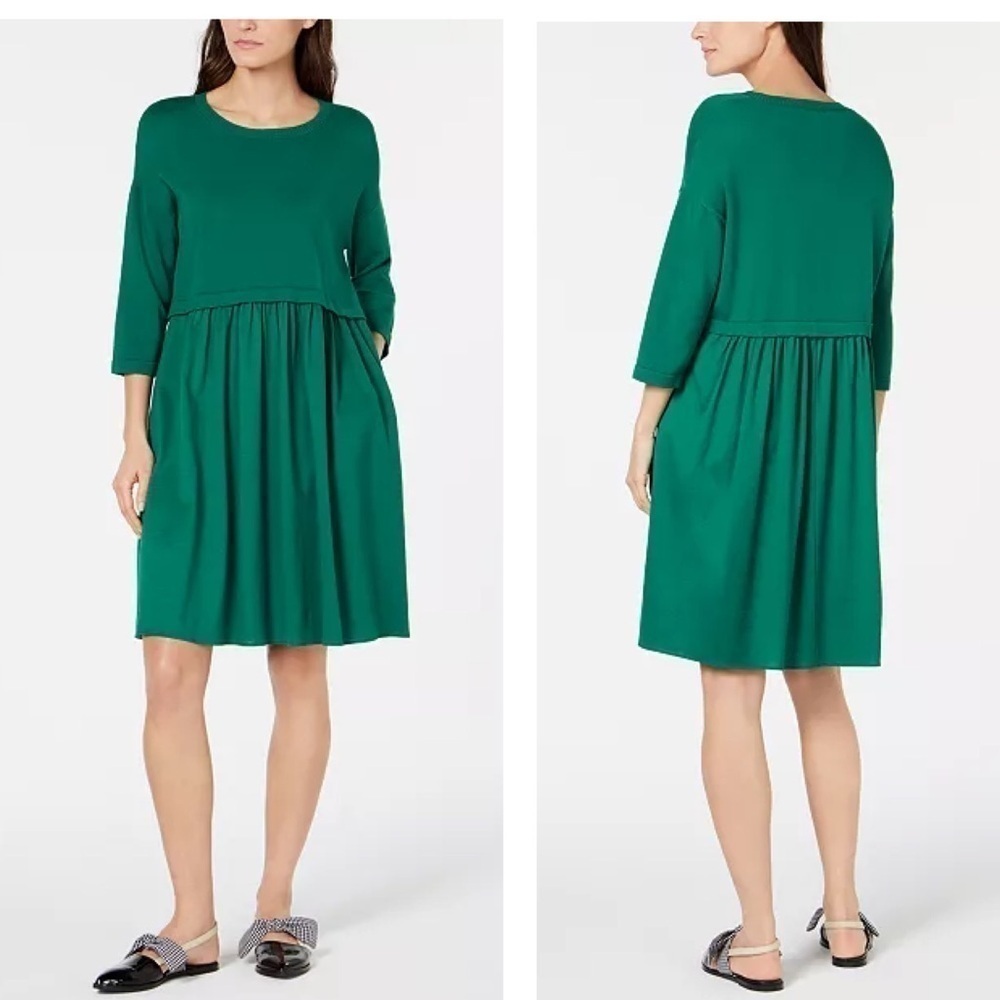 Weekend Max Mara Mincio Gathered-Waist Sweater Dress SzXL